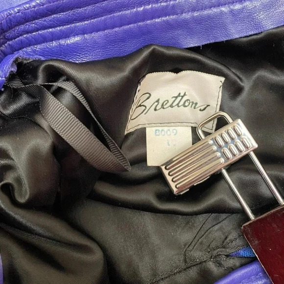 Vintage - 1980’s Purple Leather Skirt - Picture 8 of 9